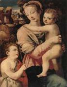 unknow artist The Madonna and child with the infant saint john the baptist Sweden oil painting artist